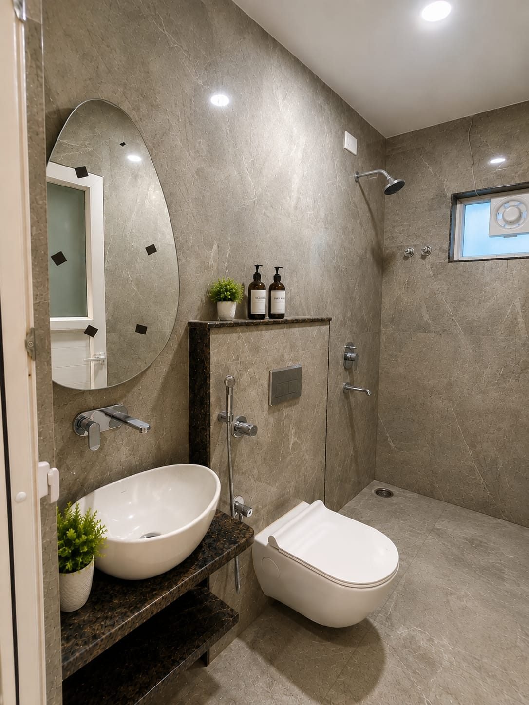 Marble bathroom