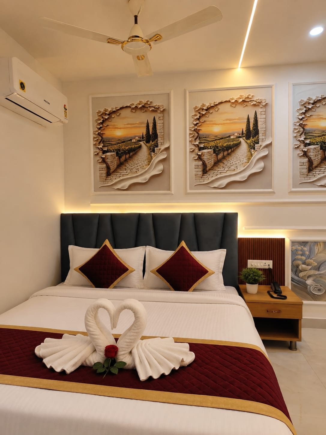 Room with wall art